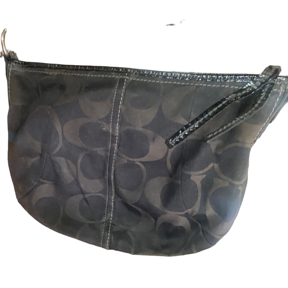 Coach Sateen Signature Shoulder Bag Black No -12675 - Picture 14 of 14